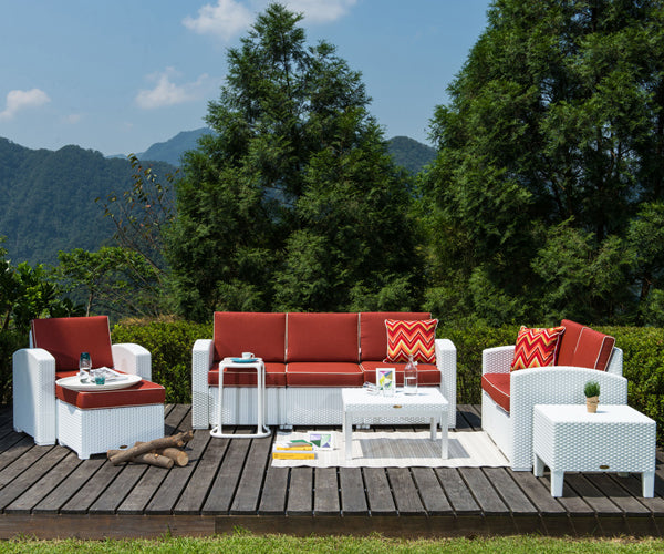 Magnolia sillón individual exterior tipo rattan
