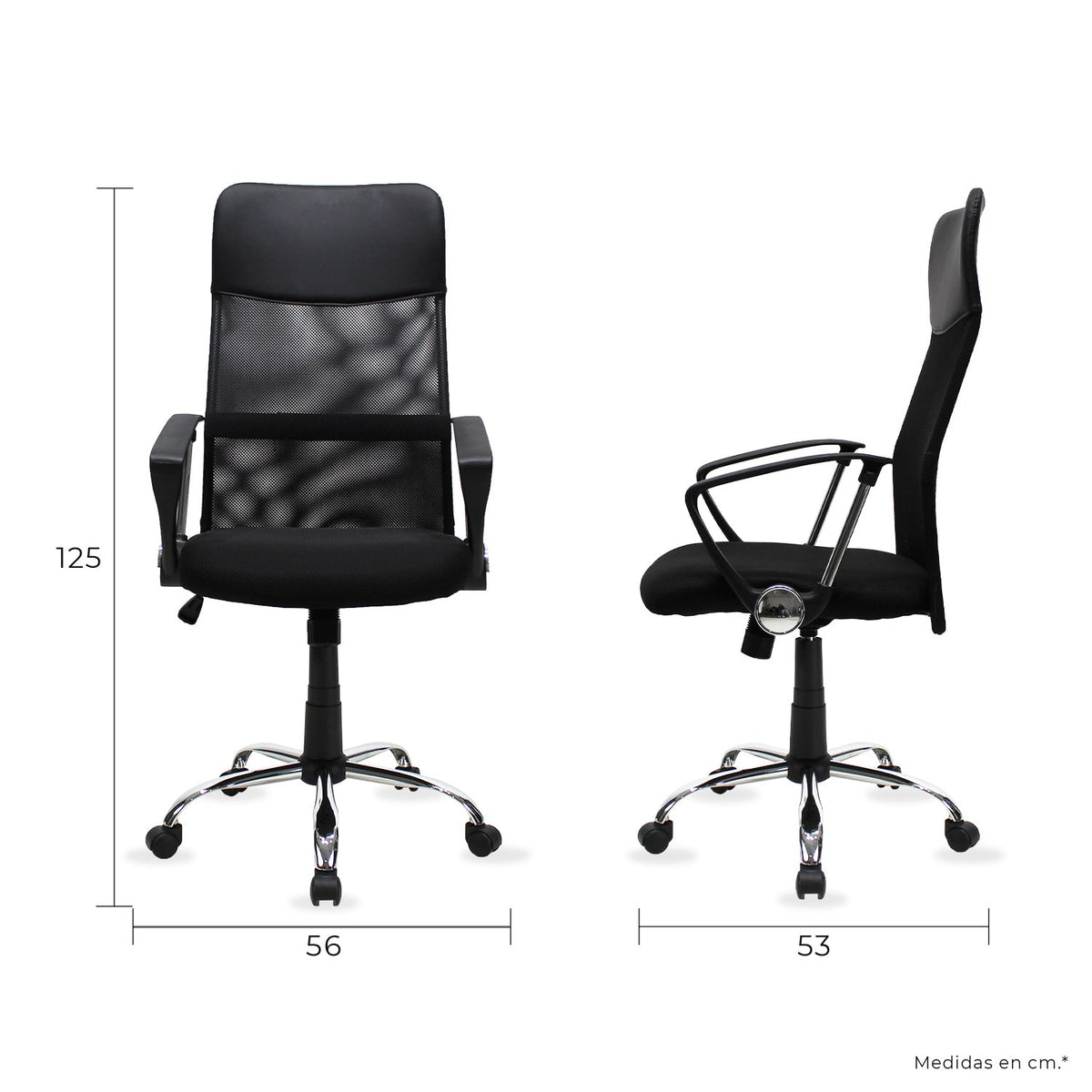 Silla Ejecutiva JM-2006A Mesh Negro