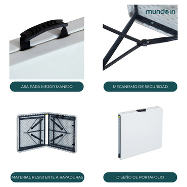Mesa Plegable 122 Forli Blanco