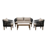 Set de sala Cordonia con individual, love seat y mesa de centro