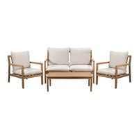 Set de sala Elgon con individual, love seat y mesa de centro
