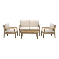 Set de sala Julieta con individual, love seat y mesa de centro