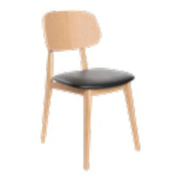 Vigo – silla 4 patas madera de haya natural o nogal