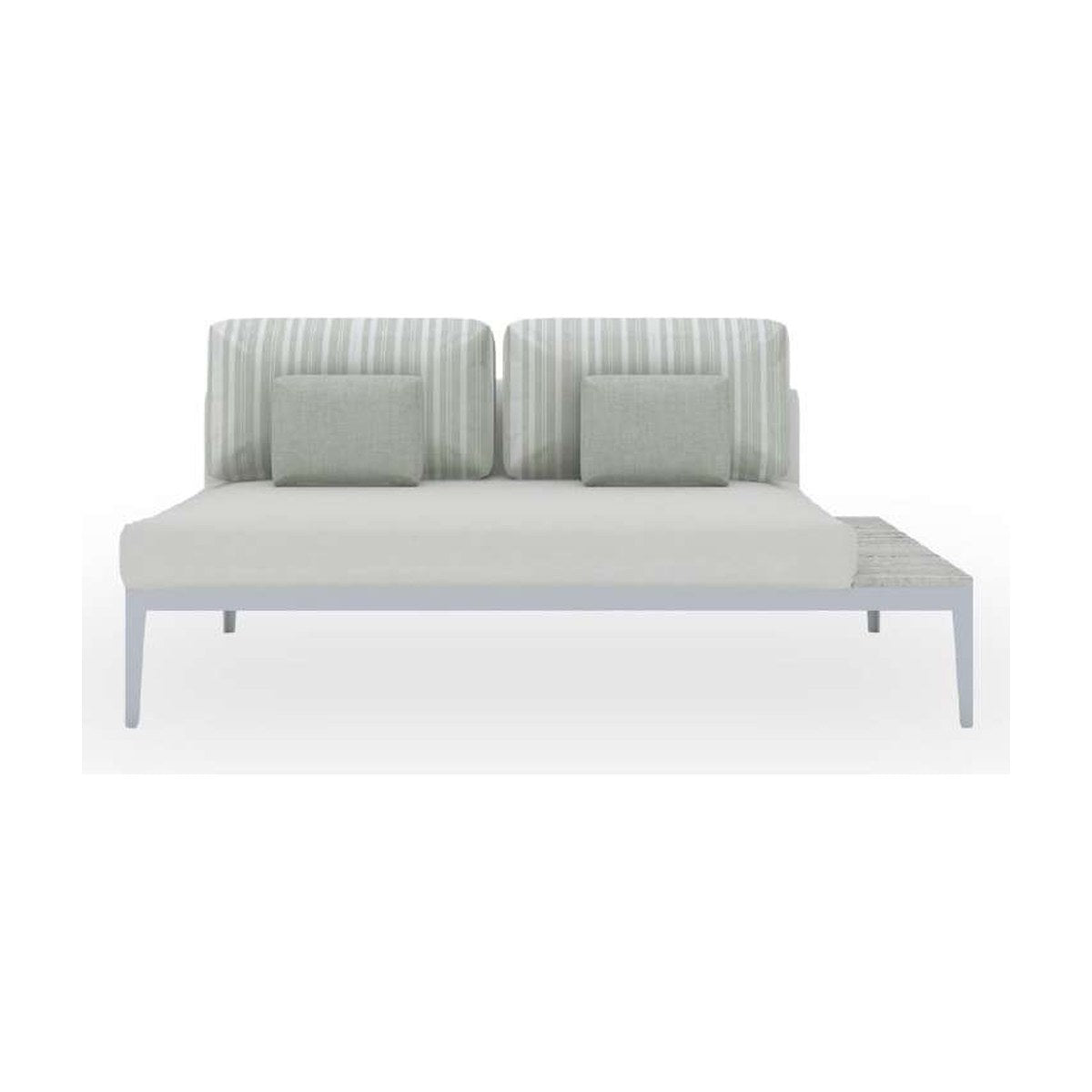 Bacalar Deluxe loveseat con mesa lateral izquierda