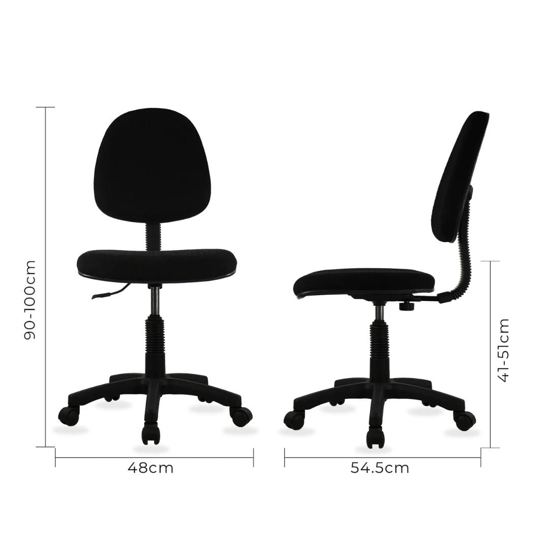 Silla Secretarial JM-009F Negro