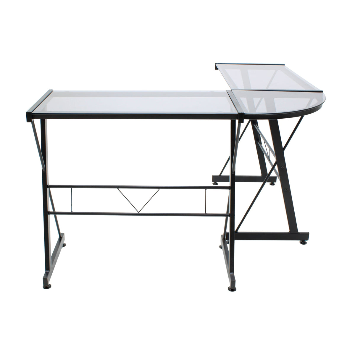 Escritorio JM-909GN Cristal Negro