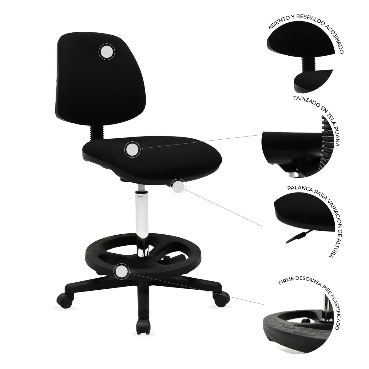 Silla JM-007 Cajero Tela