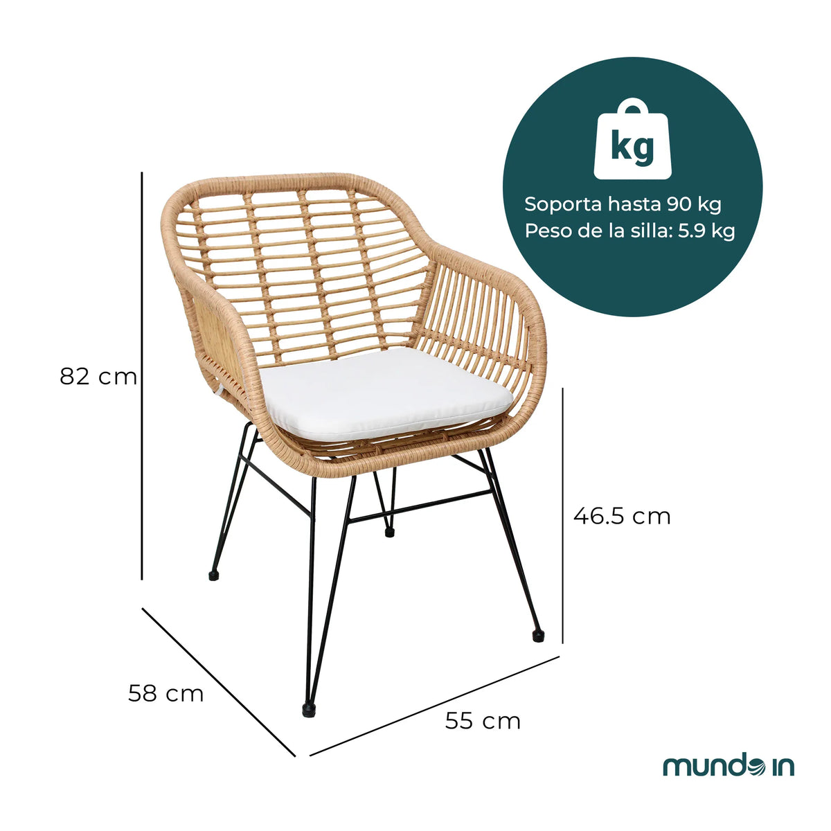 Silla de Exterior Tobago