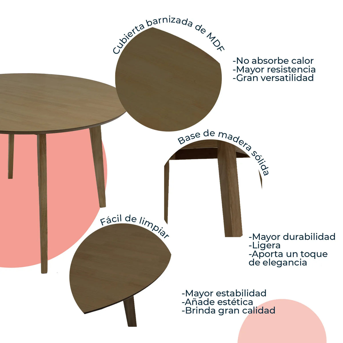 Mesa de Comedor Madeira