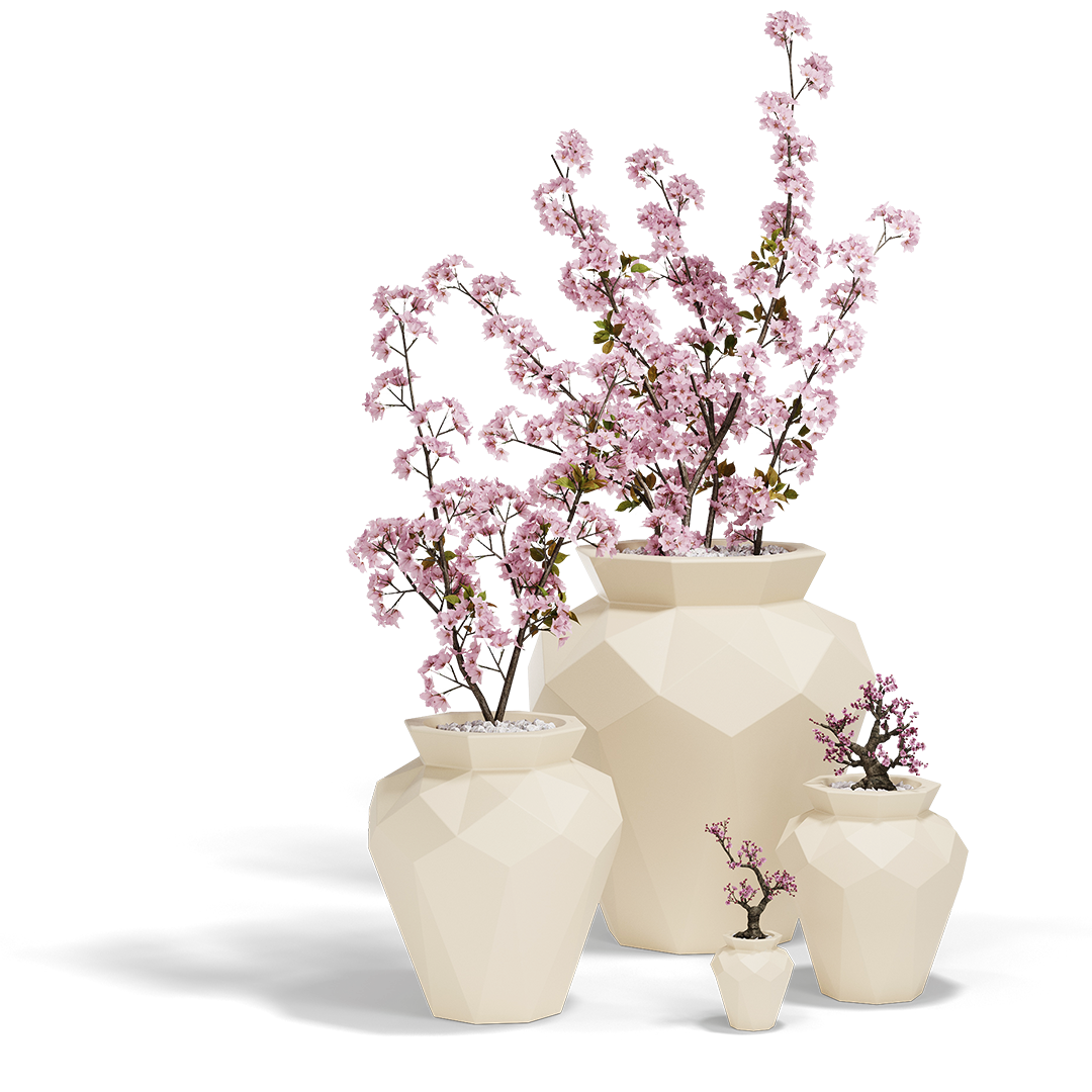 Origami Hanami macetas VONDOM