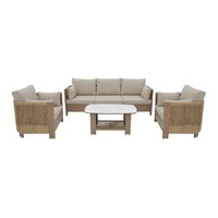 Set de sala Aldrich con individual y sofá
