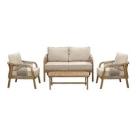 Set de sala Emilia con individual, love seat y mesa de centro