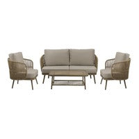 Set de sala Marcos con sillón, love seat y mesa de centro